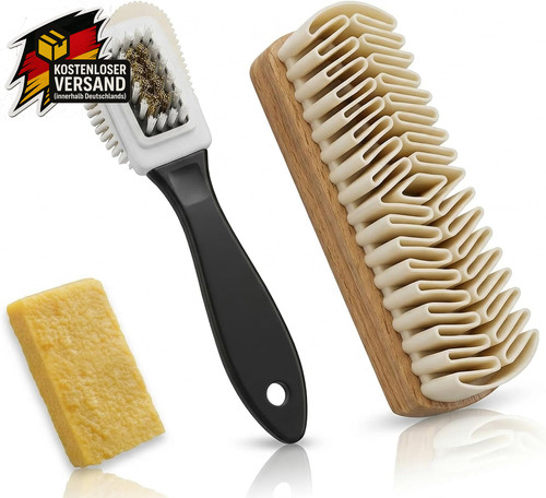 Wildleder schuhbürste set - wildleder,